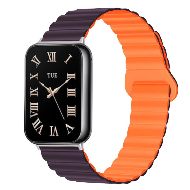 For Xiaomi Band 10 Pro / Redmi Watch 6 / 5 Two Color Reverse Buckle Magnetic Silicone Watch Band