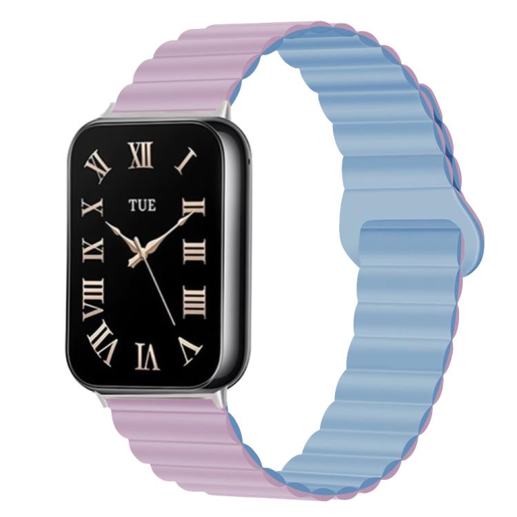 For Xiaomi Band 10 Pro / Redmi Watch 6 / 5 Two Color Reverse Buckle Magnetic Silicone Watch Band