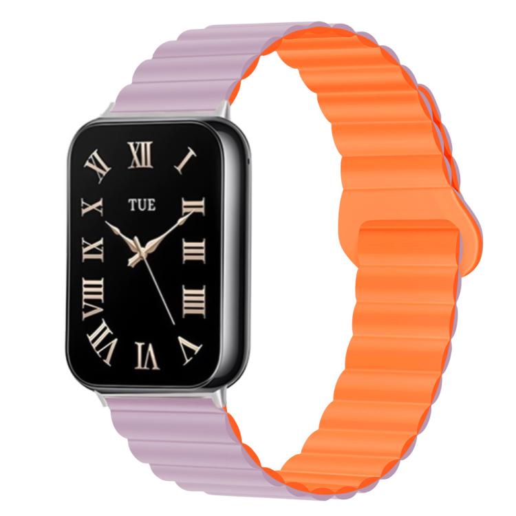 For Xiaomi Band 10 Pro / Redmi Watch 6 / 5 Two Color Reverse Buckle Magnetic Silicone Watch Band