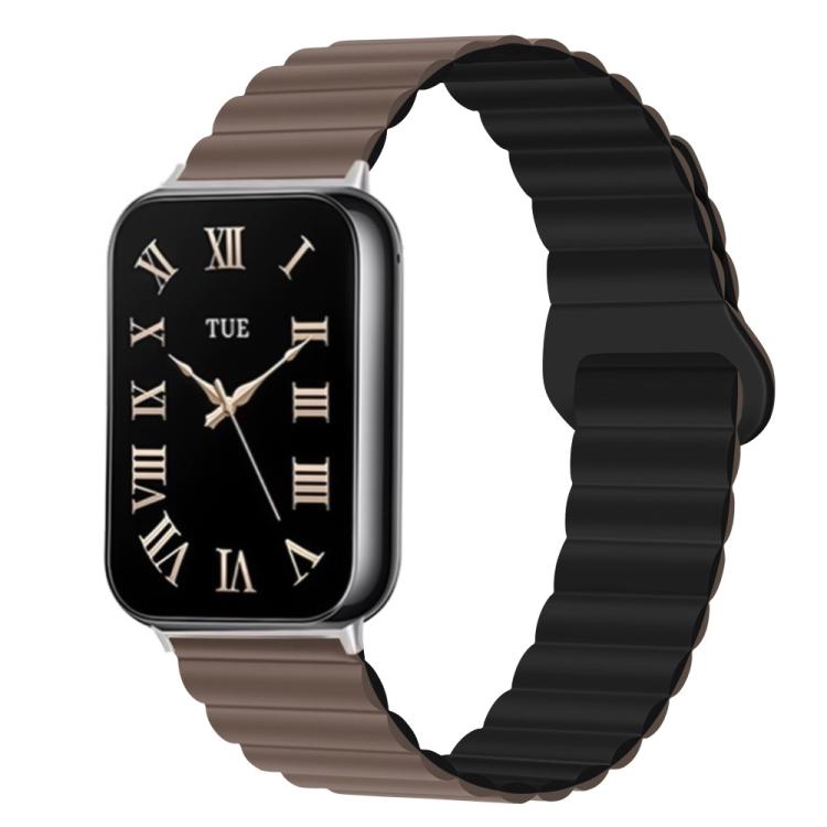 For Xiaomi Band 10 Pro / Redmi Watch 6 / 5 Two Color Reverse Buckle Magnetic Silicone Watch Band