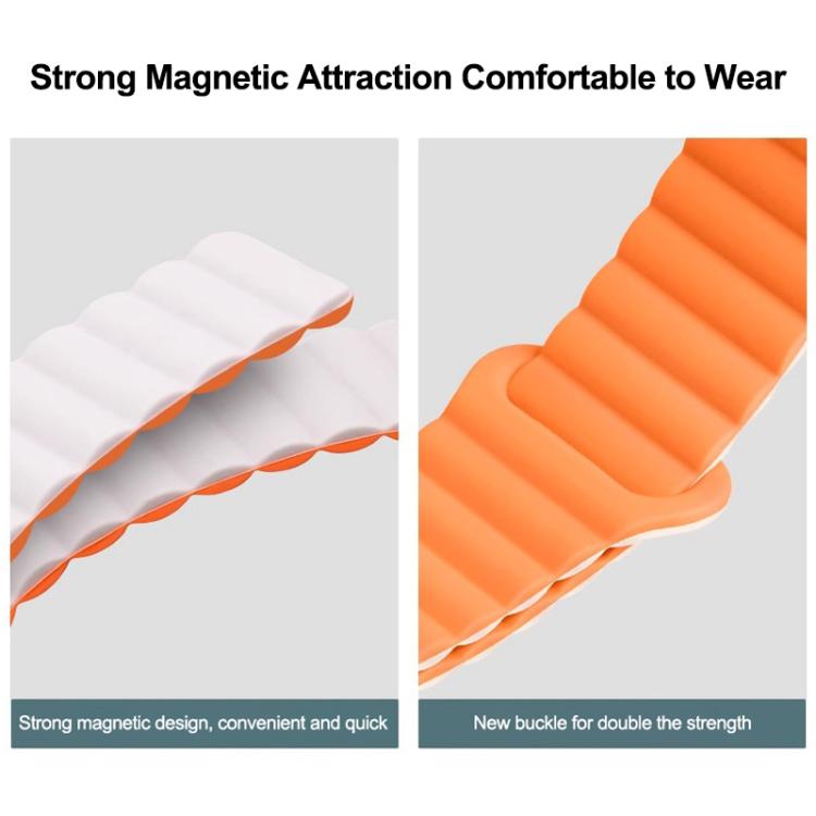 For Xiaomi Band 10 Pro / Redmi Watch 6 / 5 Two Color Reverse Buckle Magnetic Silicone Watch Band