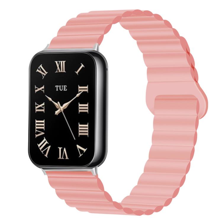 For Xiaomi Band 10 Pro / Redmi Watch 6 / 5 Solid Color Reverse Buckle Magnetic Silicone Watch Band