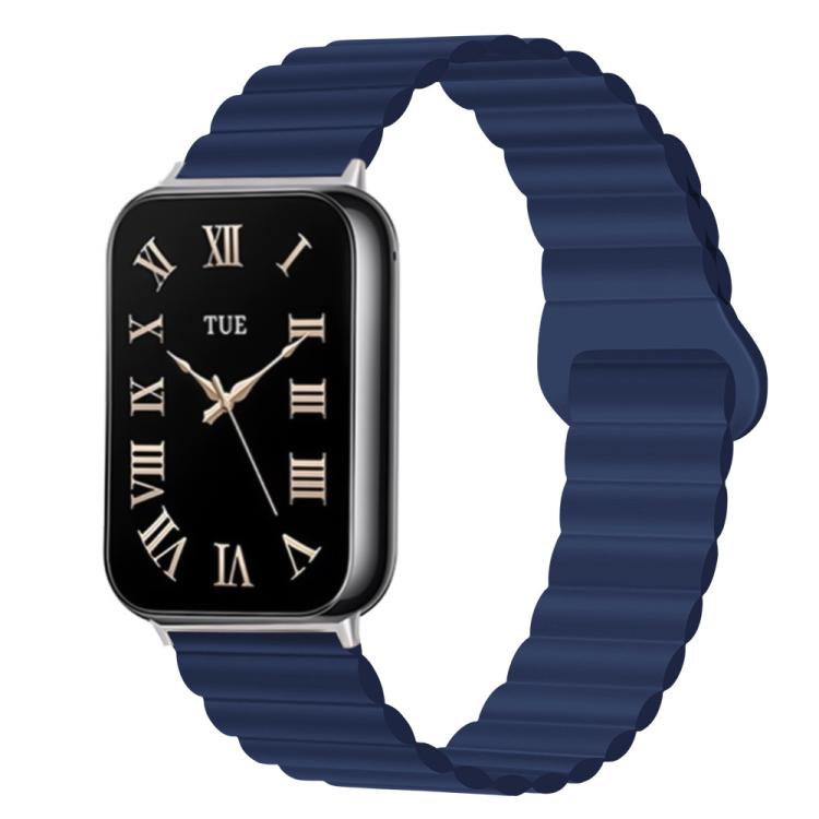 For Xiaomi Band 10 Pro / Redmi Watch 6 / 5 Solid Color Reverse Buckle Magnetic Silicone Watch Band