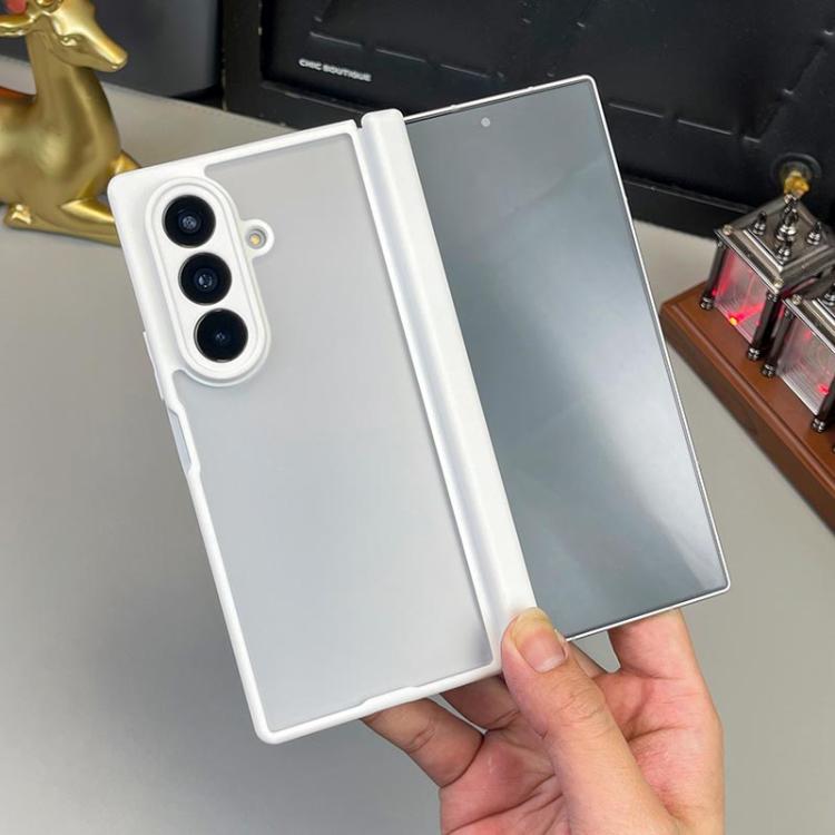 For Samsung Galaxy Z Fold7 5G Matte Skin Feel Dual Axis Folding Phone Case