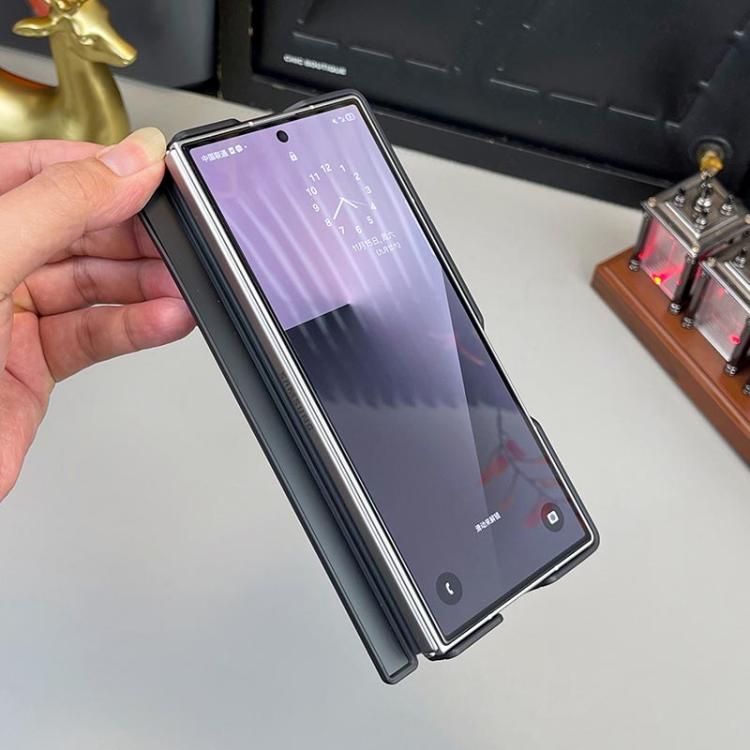 For Samsung Galaxy Z Fold7 5G Matte Skin Feel Dual Axis Folding Phone Case