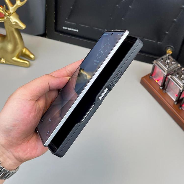 For Samsung Galaxy Z Fold7 5G Matte Skin Feel Dual Axis Folding Phone Case