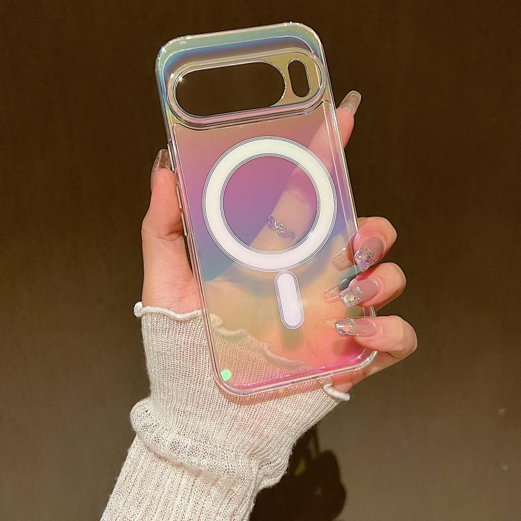 For Google Pixel 10 Gradient Color MagSafe Airbag Full Coverage Phone Case - Rainbow