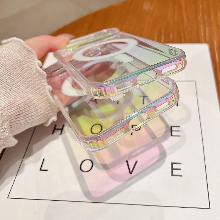 For Google Pixel 10 Gradient Color MagSafe Airbag Full Coverage Phone Case - Rainbow