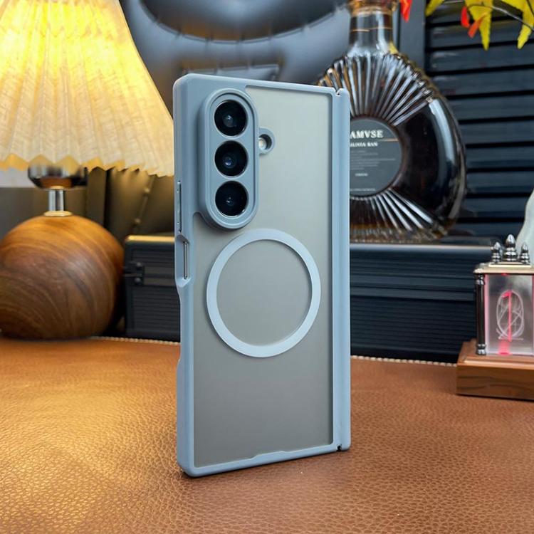 For Samsung Galaxy Z Fold7 5G Matte Skin Feel MagSafe Dual Axis Folding Phone Case