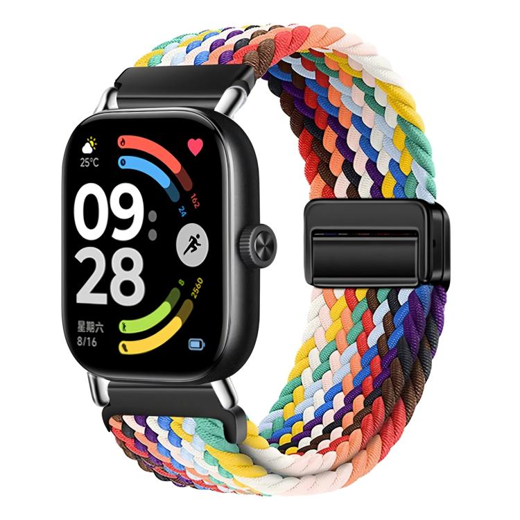 For Honor Watch X5 Magnetic Buckle Elastic Nylon Braided Watch Band