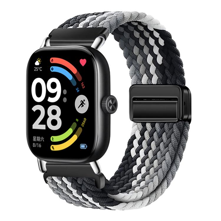 For Honor Watch X5 Magnetic Buckle Elastic Nylon Braided Watch Band