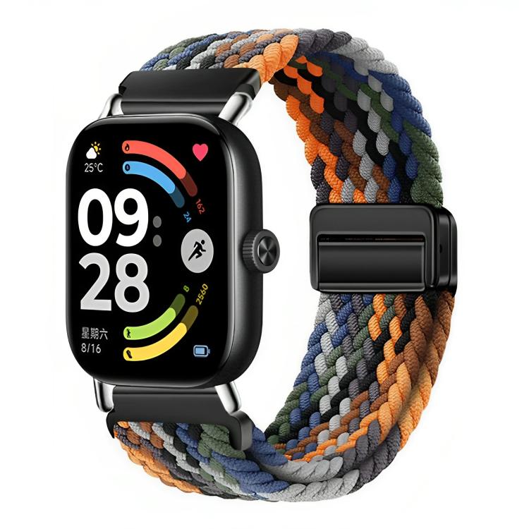 For Honor Watch X5 Magnetic Buckle Elastic Nylon Braided Watch Band