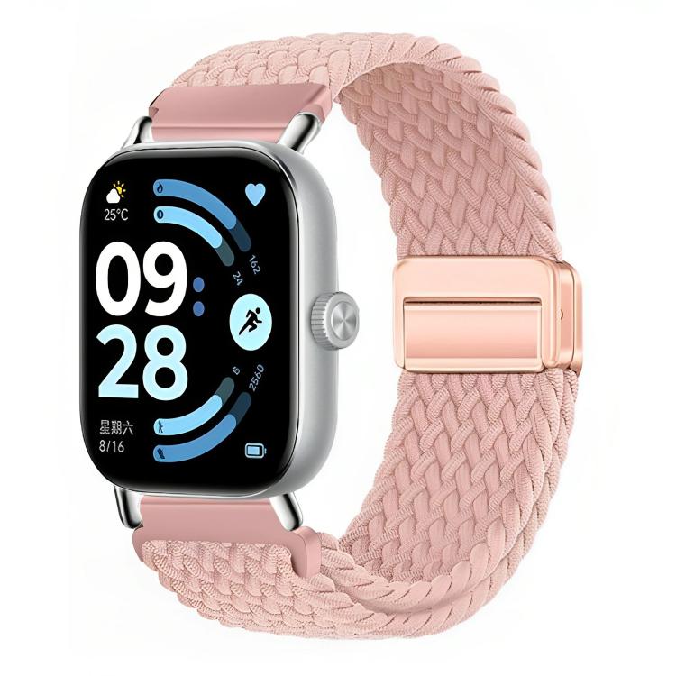 For Honor Watch X5 Magnetic Buckle Elastic Nylon Braided Watch Band