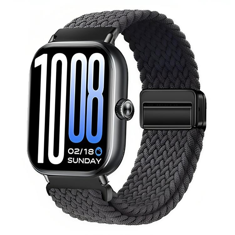 For Honor Watch X5 Magnetic Buckle Elastic Nylon Braided Watch Band