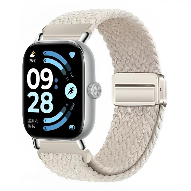 For Honor Watch X5 Magnetic Buckle Elastic Nylon Braided Watch Band