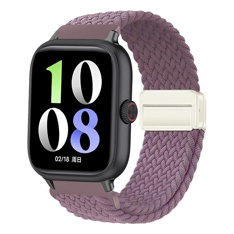For Honor Watch X5 Magnetic Buckle Elastic Nylon Braided Watch Band