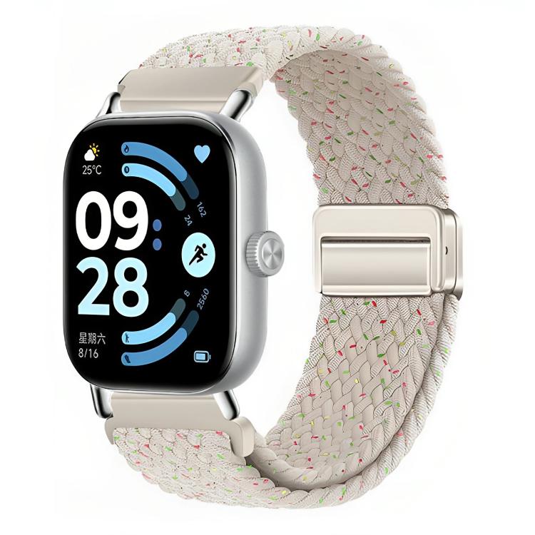 For Honor Watch X5 Magnetic Buckle Elastic Nylon Braided Watch Band
