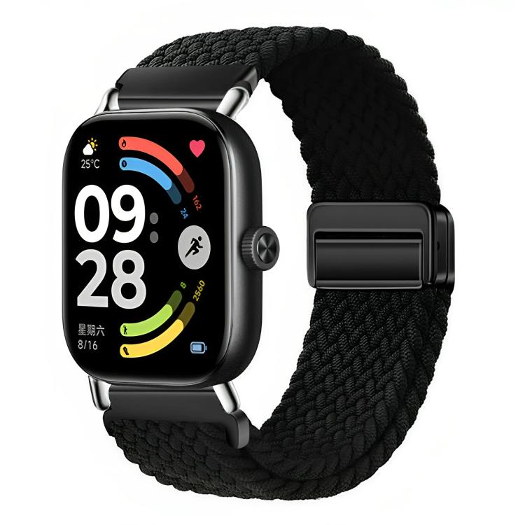 For Honor Watch X5 Magnetic Buckle Elastic Nylon Braided Watch Band