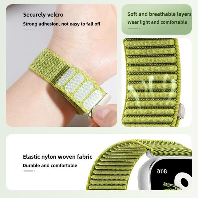 For Apple Watch 42 / 44 / 45 / 46 / 49mm 5 Pack xDfind Woven Nylon Hook And Loop Fastener Watch Band