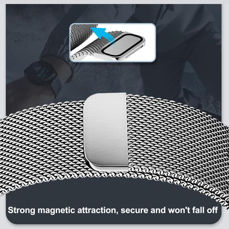 For Garmin 26mm Separate Tactix Milanese Magnetic Stainless Steel Watch Band