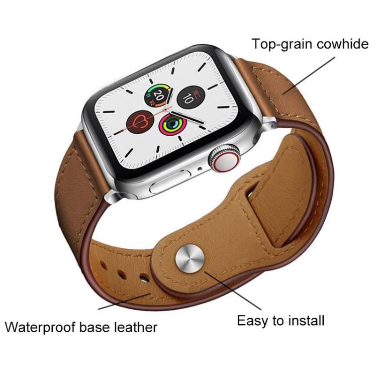 For Apple Watch 38 / 40 / 41 / S11 42mm 5 Pack xDfind Rivet Buckle Genuine Leather Watch Band