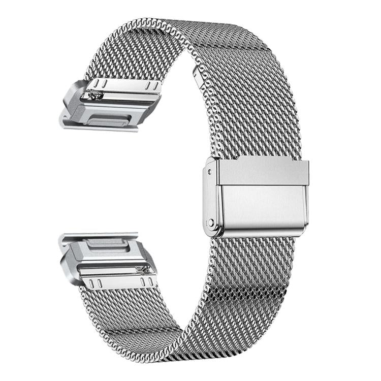 For Garmin 20mm Separate Tactix Milanese Buckle Stainless Steel Watch Band