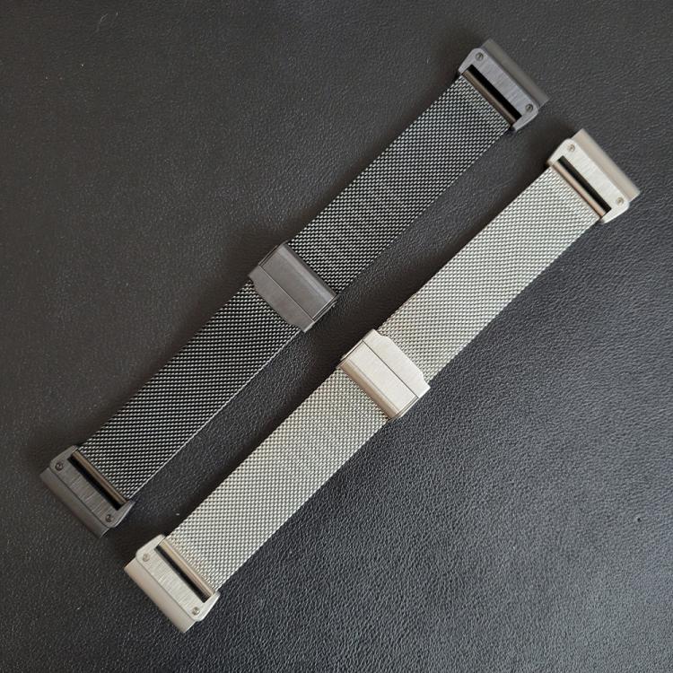 For Garmin 20mm Separate Tactix Milanese Buckle Stainless Steel Watch Band