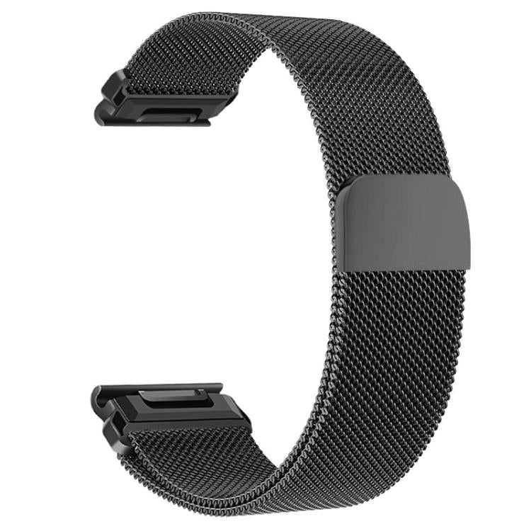 For Garmin 20mm Integrated Tactix Milanese Magnetic Stainless Steel Watch Band