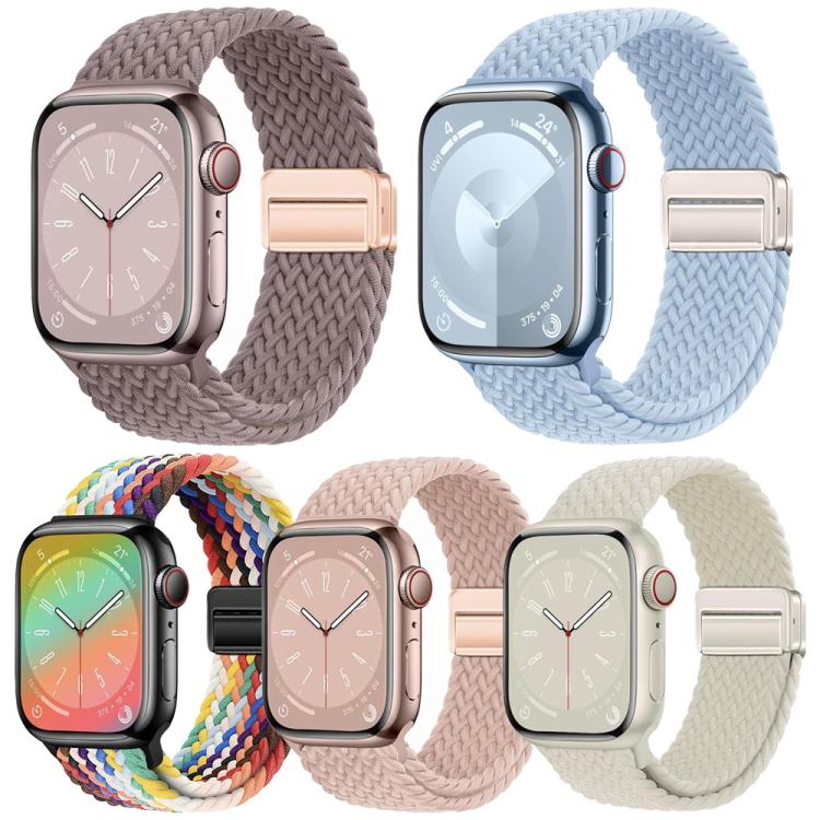 For Apple Watch 38 / 40 / 41 / S11 42mm 5 Pack xDfind Magnetic Buckle Loop Woven Watch Band
