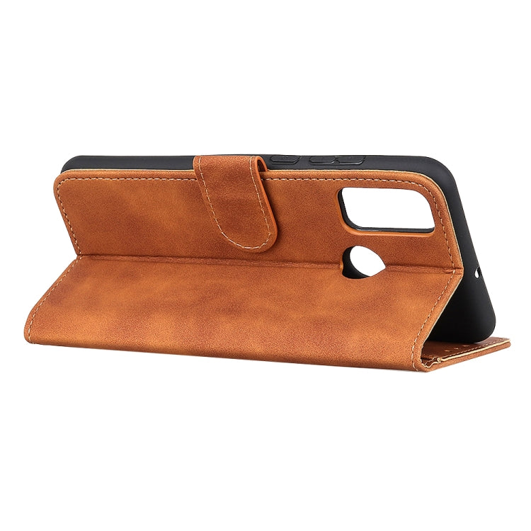 For Alcatel 3X 2020 KHAZNEH Retro Texture PU + TPU Horizontal Flip Leather Case with Holder & Card Slots & Wallet