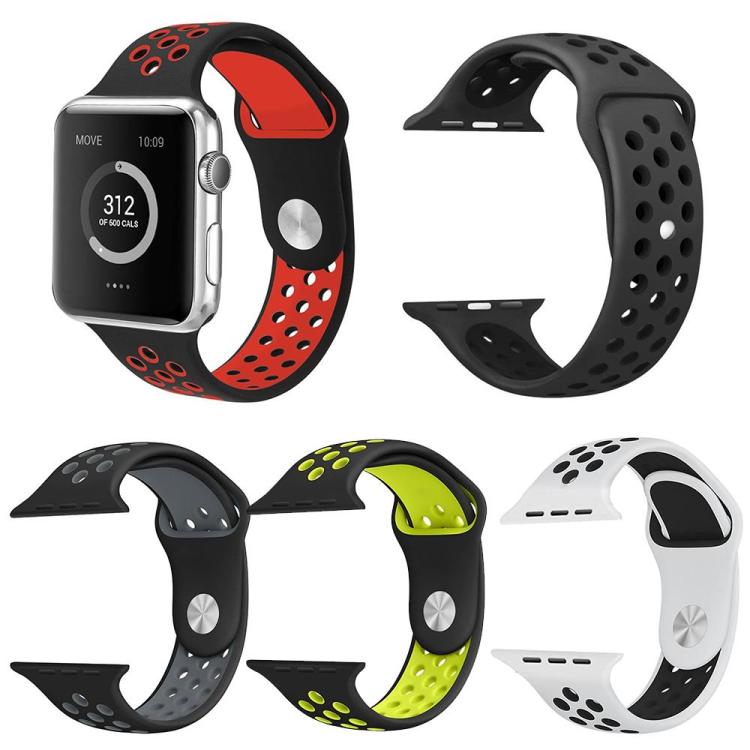For Apple Watch 38 / 40 / 41 / S11 42mm 5 Pack xDfind Two Color Silicone Sports Watch Band