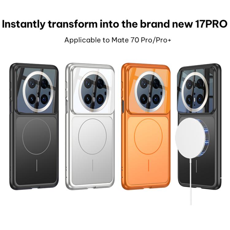 For Huawei Mate 70 GKK Change to 17 Pro Series Frosted Ultra-thin MagSafe Magnetic Phone Case