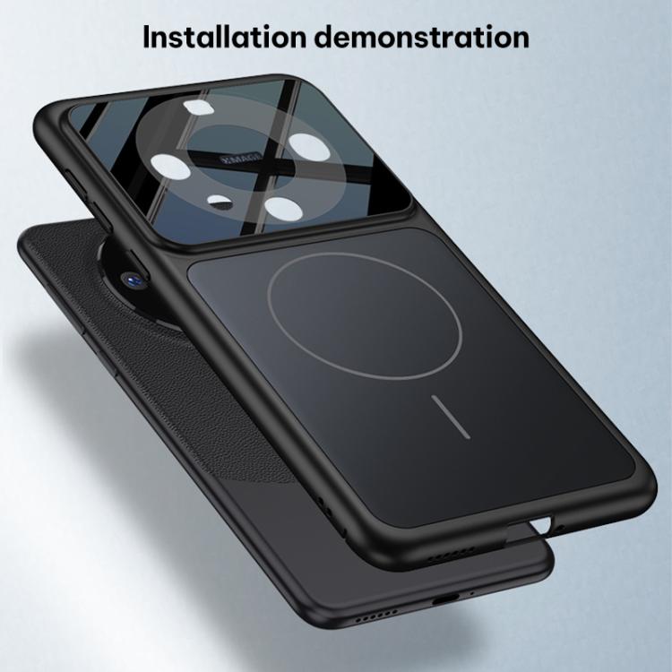 For Huawei Mate 60 Pro GKK Change to 17 Pro Series Frosted Ultra-thin MagSafe Magnetic Phone Case