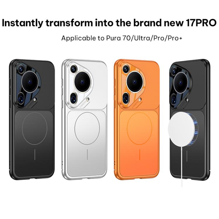For Huawei Pura 70 Ultra GKK Change to 17 Pro Series Frosted Ultra-thin MagSafe Magnetic Phone Case