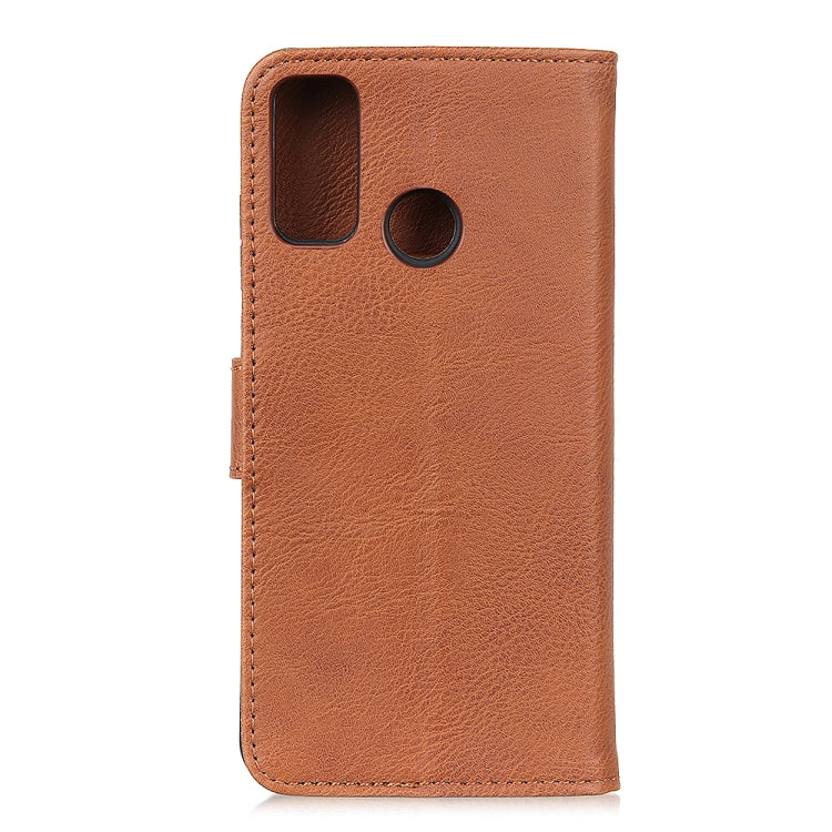 For Alcatel 3X 2020 KHAZNEH Cowhide Texture Horizontal Flip Leather Case with Holder & Card Slots & Wallet