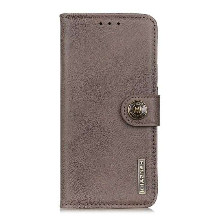 For Alcatel 3X 2020 KHAZNEH Cowhide Texture Horizontal Flip Leather Case with Holder & Card Slots & Wallet