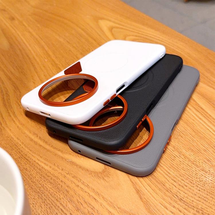 For Huawei Mate 70 Air PC + TPU + Leather Cooling Holes MagSafe Phone Case