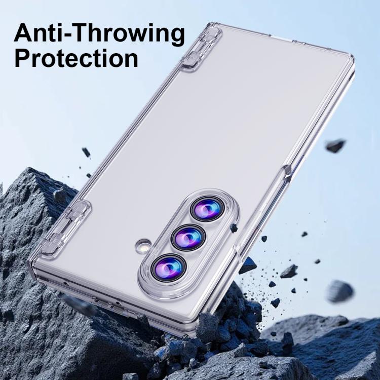 For Samsung Galaxy Z Fold7 5G HD Integrated Screen Protector Folding Phone Case with Hinge