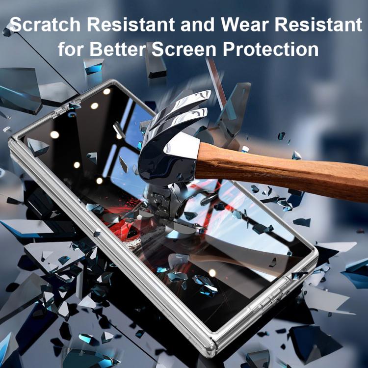 For Samsung Galaxy Z Fold7 5G HD Integrated Screen Protector Folding Phone Case with Hinge
