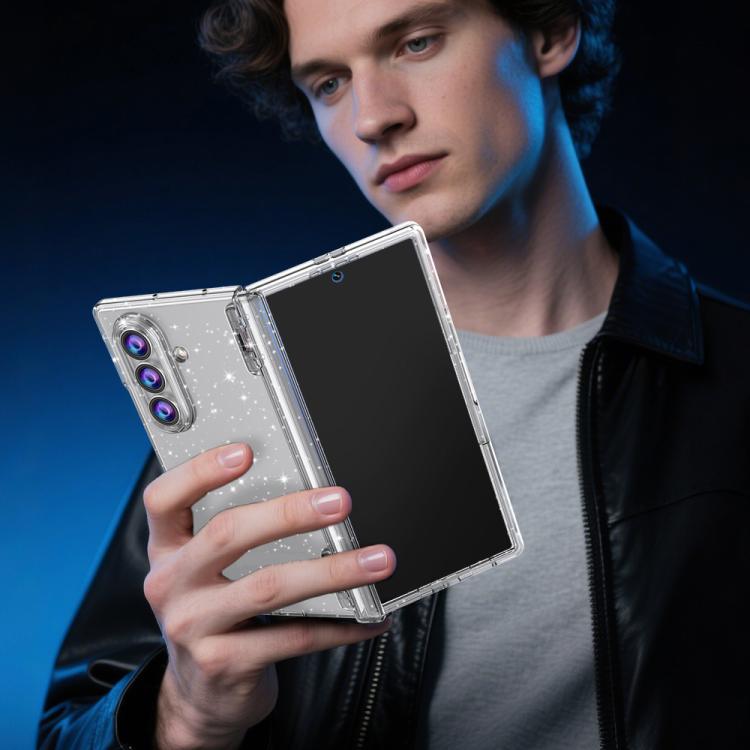 For Samsung Galaxy Z Fold7 5G HD Integrated Screen Protector Folding Phone Case with Hinge