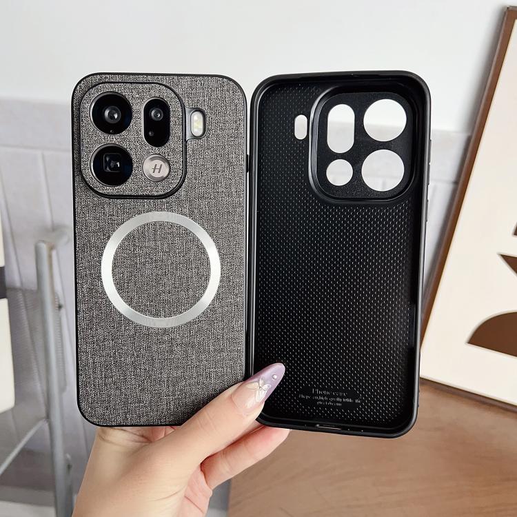 For OPPO Find X9 Pro CD Magsafe Magnetic Cloth Texture Phone Case