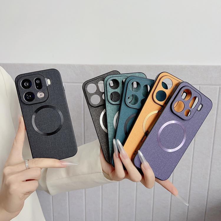 For OPPO Find X9 Pro CD Magsafe Magnetic Cloth Texture Phone Case