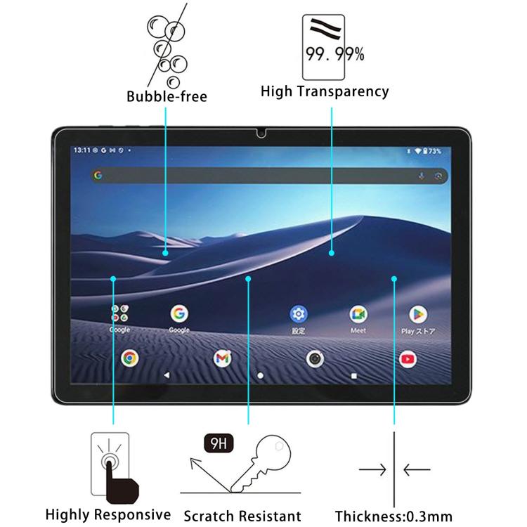 For YAMAZEN BOOK QA15-101 10.1 inch 9H 0.3mm Explosion-proof Tempered Glass Film