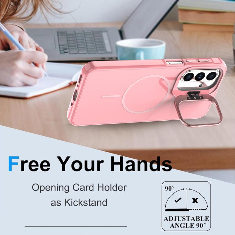 For Samsung Galaxy A17 / A16 Bright Color Imitation Camera Bracket Magsafe Phone Case