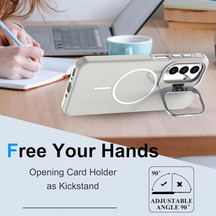 For Samsung Galaxy A17 / A16 Bright Color Imitation Camera Bracket Magsafe Phone Case