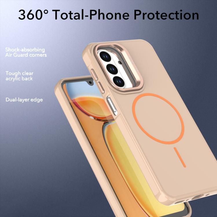 For Samsung Galaxy A17 / A16 Bright Color Imitation Camera Bracket Magsafe Phone Case