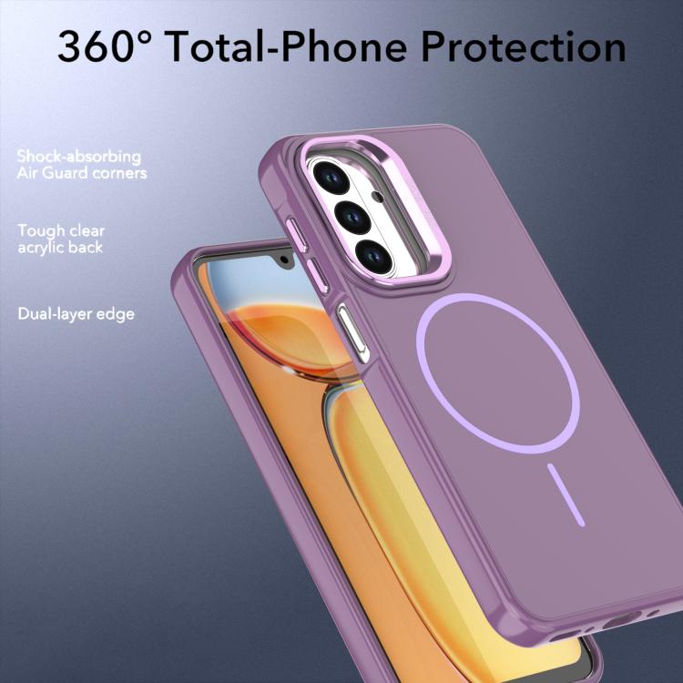 For Samsung Galaxy A17 / A16 Bright Color Imitation Camera Bracket Magsafe Phone Case