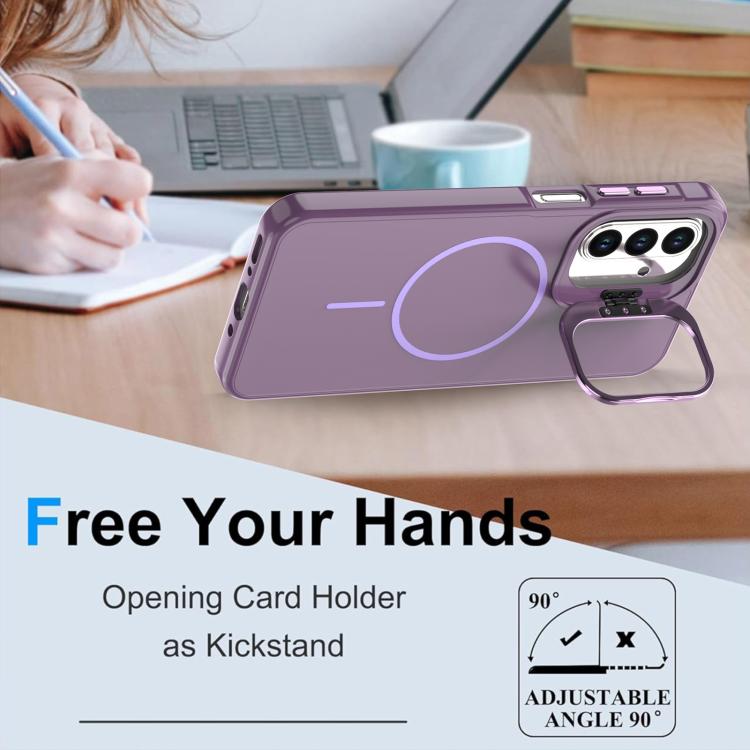 For Samsung Galaxy A17 / A16 Bright Color Imitation Camera Bracket Magsafe Phone Case