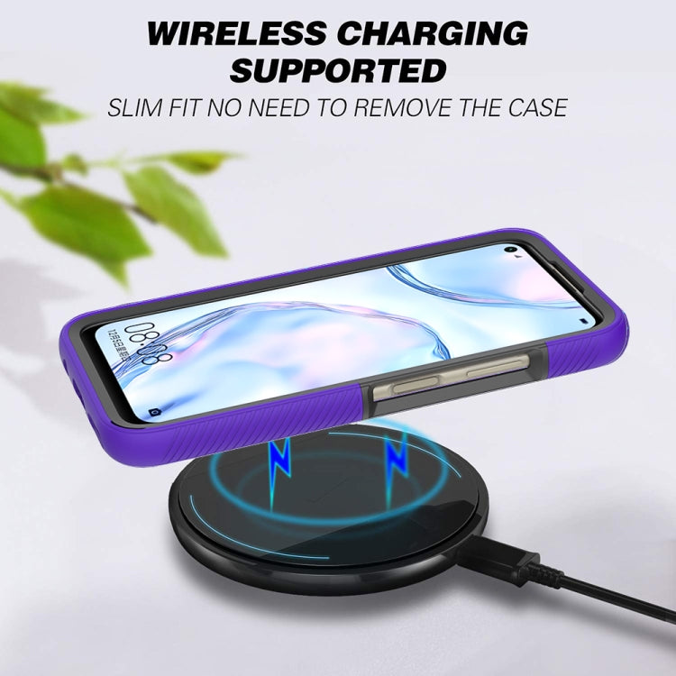 For Huawei P40 Lite Starry Sky Solid Color Series Shockproof PC + TPU Protective Case