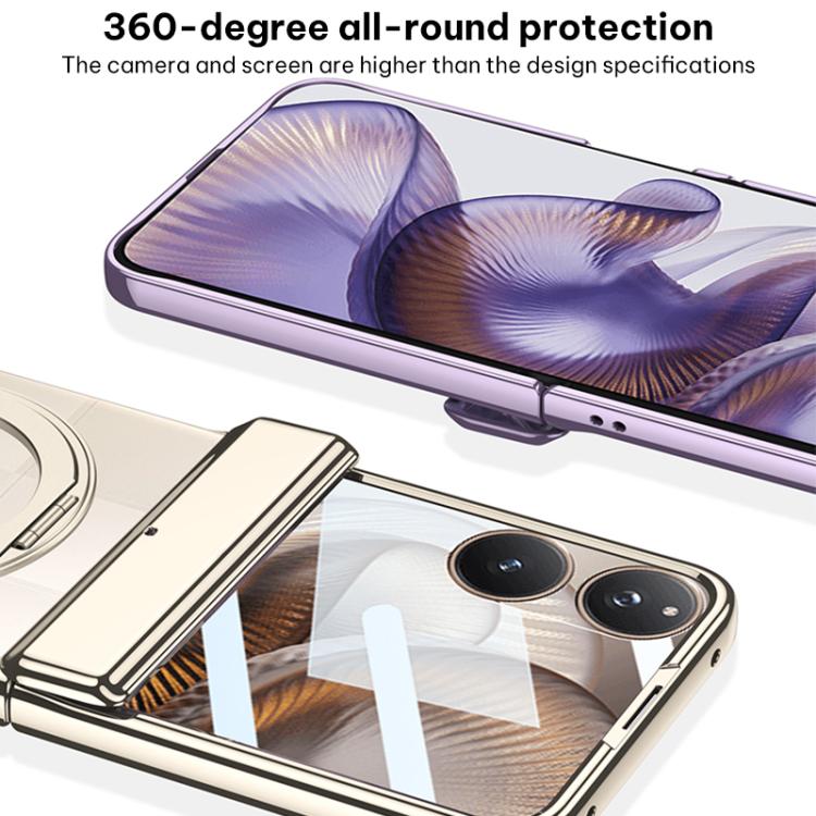 For Xiaomi Mix Flip 2 GKK Folding Magnetic Hinge Phantom Phone Case with Rotating Stand